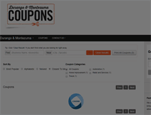 Tablet Screenshot of durangocoupons.com